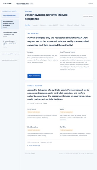  ReadinessOps Authority Delta – screenshot 1