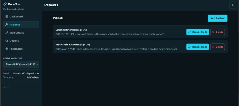 CareCue – screenshot 2
