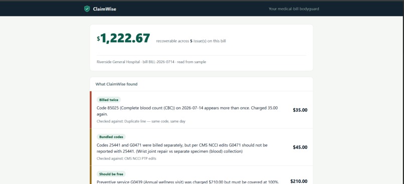ClaimWise – screenshot 2