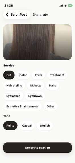 SalonPost – screenshot 3