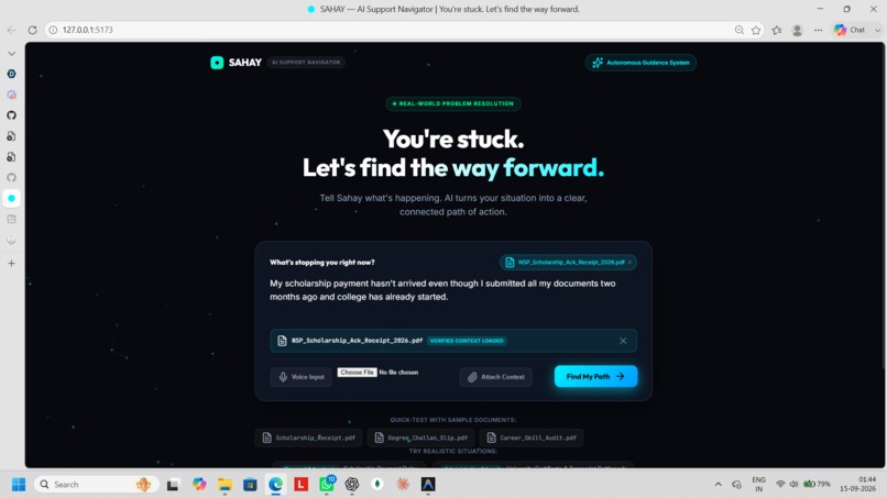 SAHAY - AI Support Navigator – screenshot 2