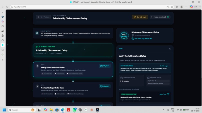 SAHAY - AI Support Navigator – screenshot 5