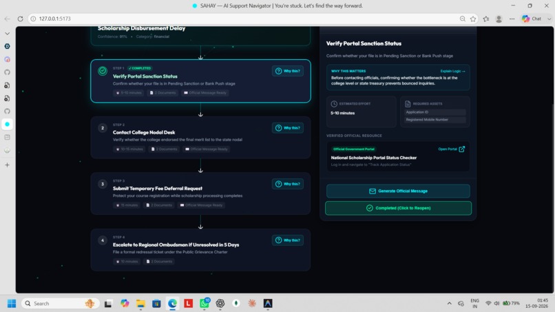 SAHAY - AI Support Navigator – screenshot 4