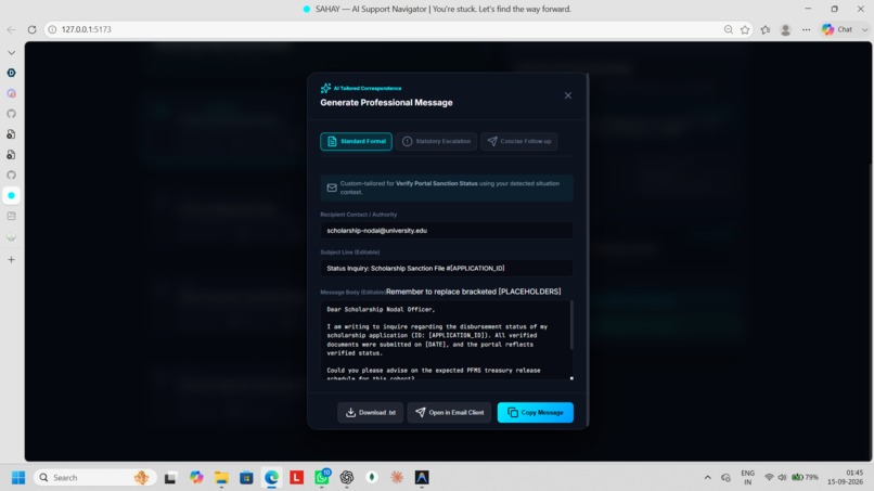 SAHAY - AI Support Navigator – screenshot 6