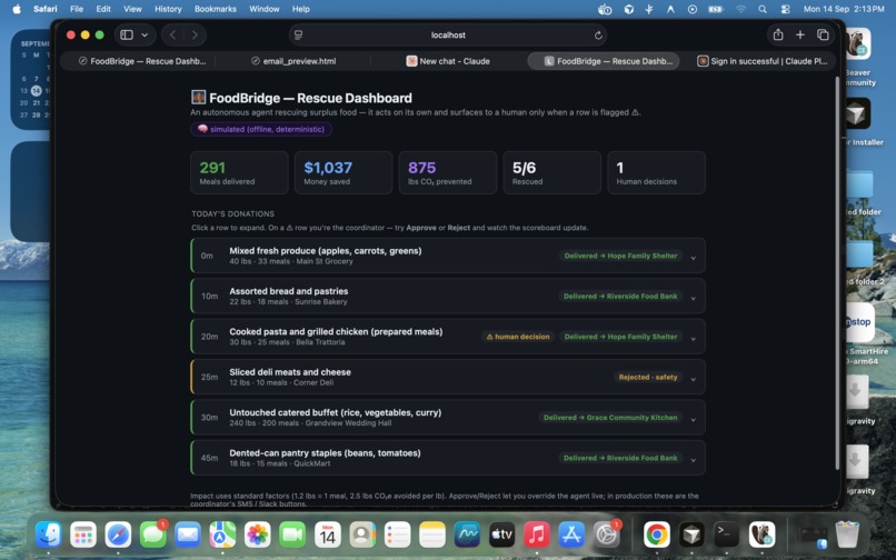 FoodBridge – screenshot 1