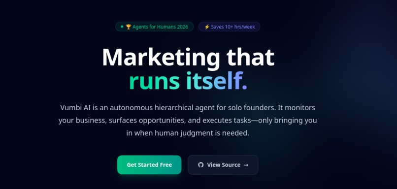 Vumbi AI Autonomous Marketting Agent – screenshot 1