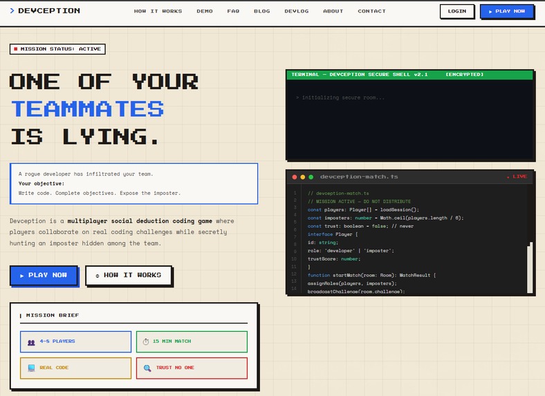 Devception – screenshot 1