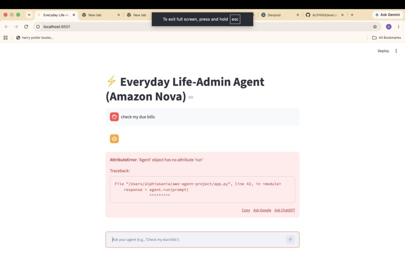 Everyday agent  – screenshot 1
