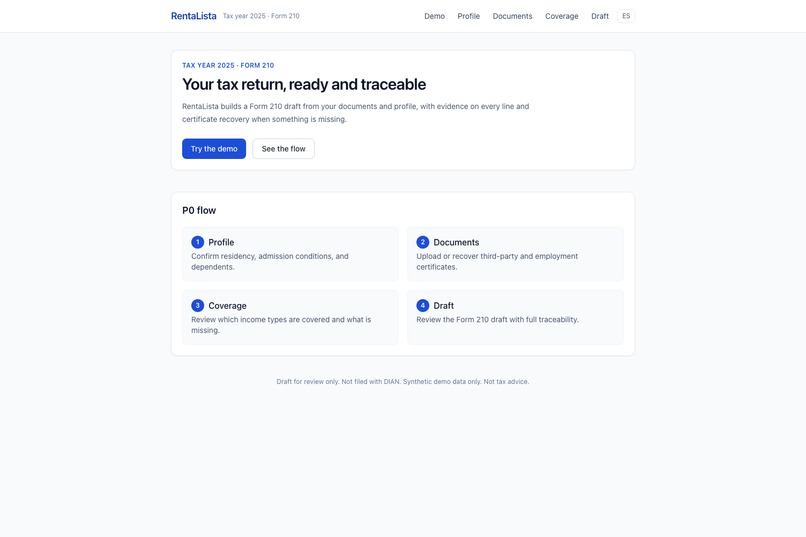 RentaLista – screenshot 1