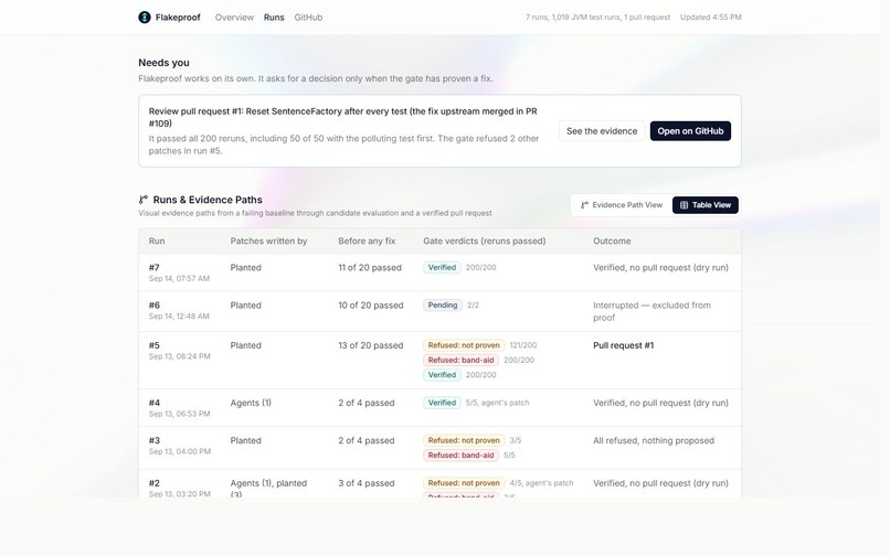 FlakeProof – screenshot 3