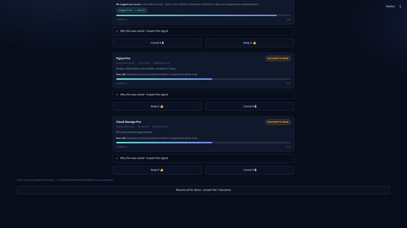 DecisionPilot – screenshot 1