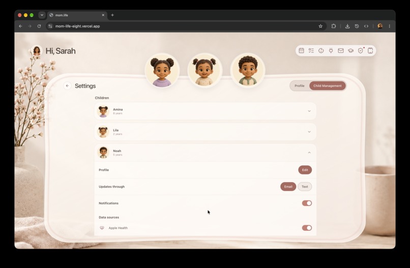 mom.life – screenshot 10
