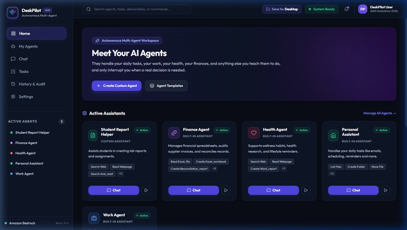 DeskPilot — Autonomous Multi-Agent Desktop  – screenshot 8