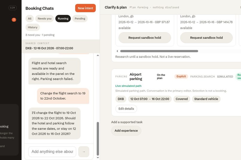 Reservedge — Intent-to-Action booking agent – screenshot 4