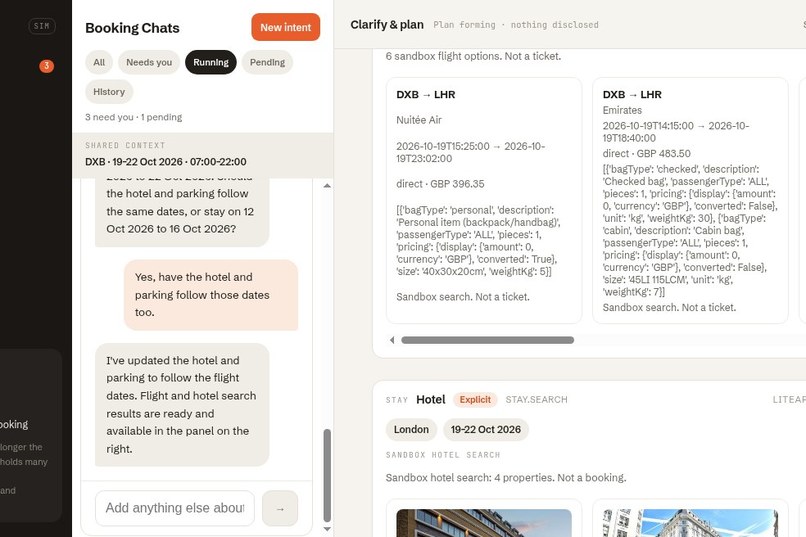 Reservedge — Intent-to-Action booking agent – screenshot 5