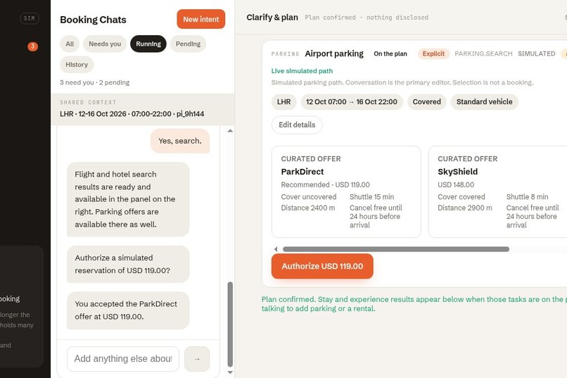 Reservedge — Intent-to-Action booking agent – screenshot 8