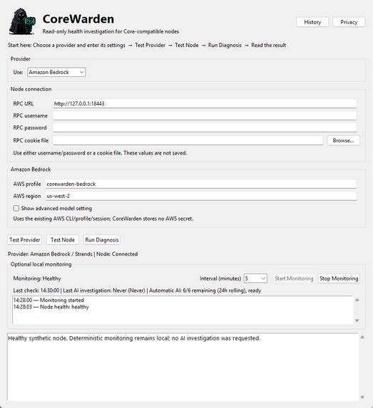 CoreWarden – screenshot 1