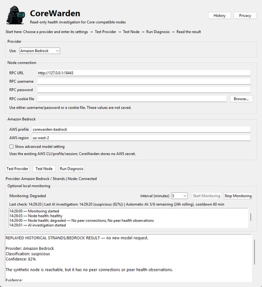 CoreWarden – screenshot 2