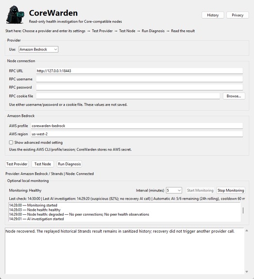 CoreWarden – screenshot 3