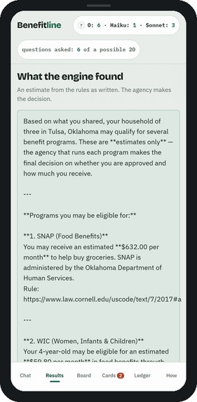 Benefitline – screenshot 5