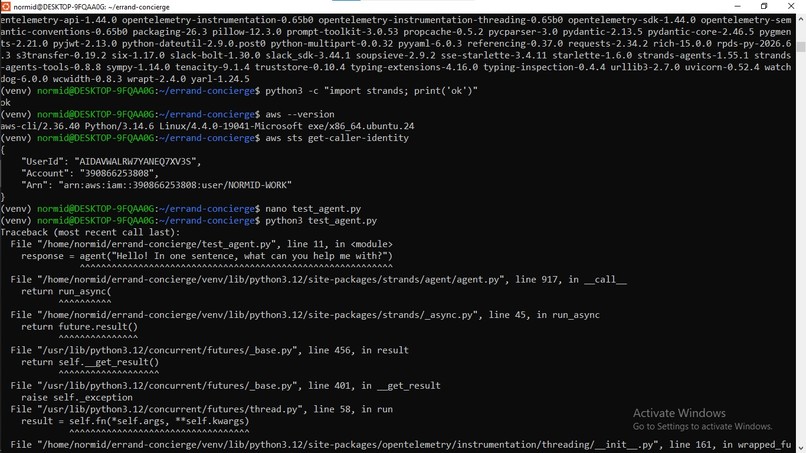 Errand-Concierge Built with Strands Agent – screenshot 13
