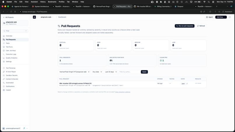 RazeQA — Autonomous Intent-to-Verification Engine – screenshot 5