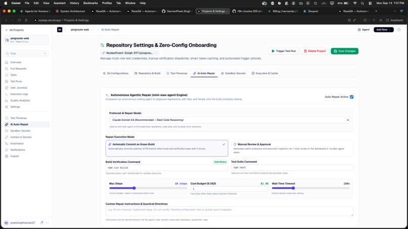 RazeQA — Autonomous Intent-to-Verification Engine – screenshot 8