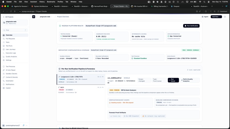 RazeQA — Autonomous Intent-to-Verification Engine – screenshot 9