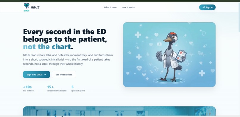 GRUS — Hospital Emergency Decision Support System – screenshot 2