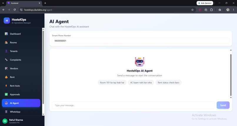 HostelOps – screenshot 1