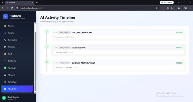 HostelOps – screenshot 2