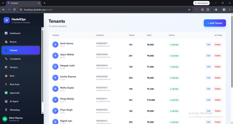 HostelOps – screenshot 3