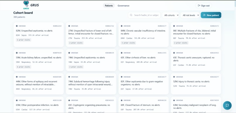 GRUS — Hospital Emergency Decision Support System – screenshot 6
