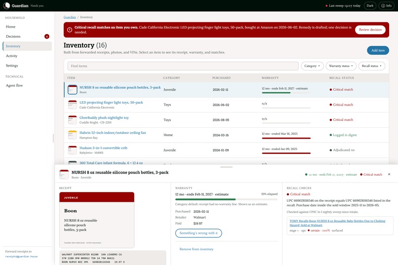 Recall and Warranty Guardian – screenshot 4