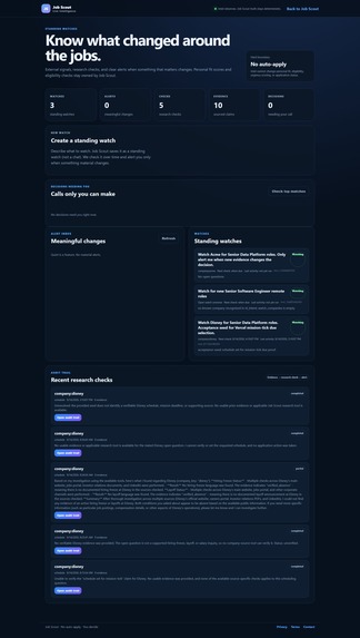 Job Scout Intel — Human-Controlled Career Agent – screenshot 2