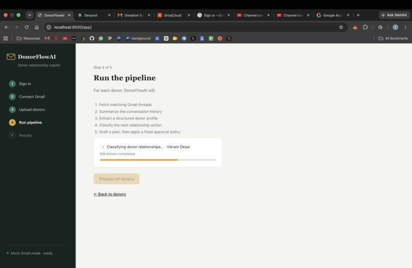 DonorFlow AI  – screenshot 1