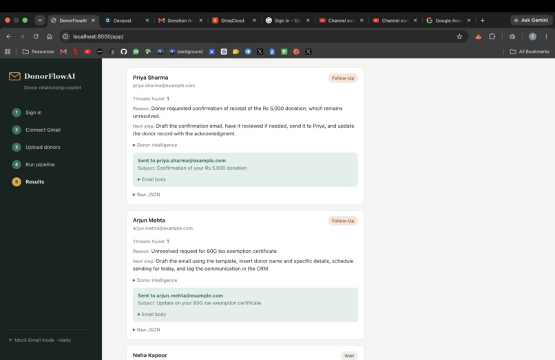 DonorFlow AI  – screenshot 3