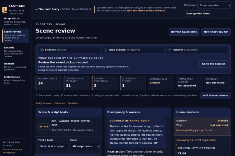 LastTake – screenshot 1