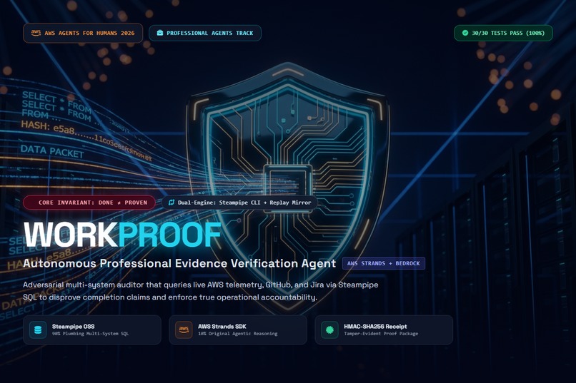 WorkProof: Autonomous Evidence Verification Agent – screenshot 1