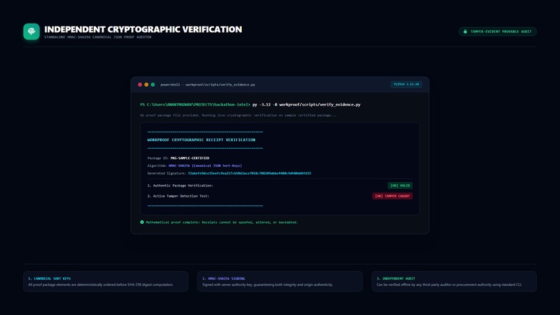 WorkProof: Autonomous Evidence Verification Agent – screenshot 3