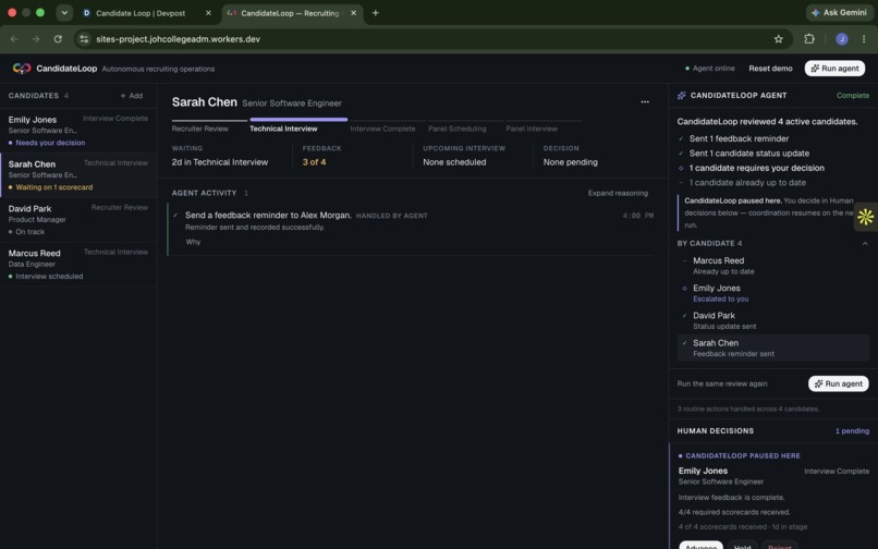 Candidate Loop – screenshot 2