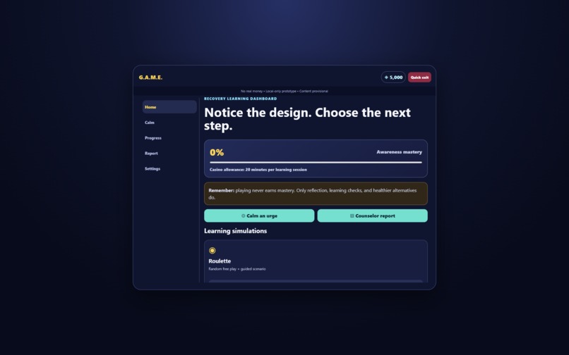 G.A.M.E. — Gambling Awareness Manic Education – screenshot 4