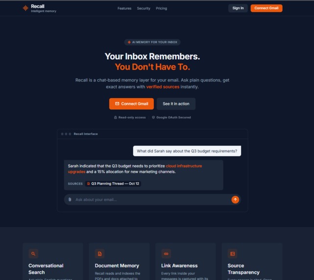 Recall AI – screenshot 1