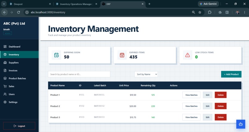 Inventory Operations Manager – screenshot 3