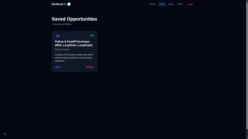 DevScout Ai – screenshot 1