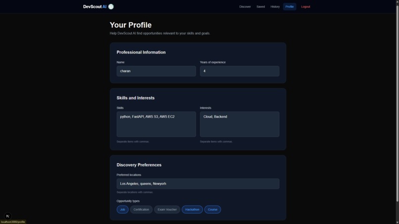 DevScout Ai – screenshot 3