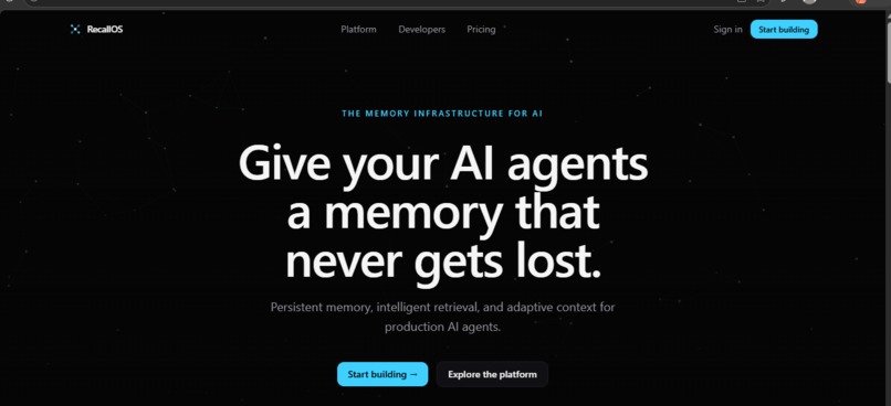 RecallOS: Local Memory Operating System for AI Agents – screenshot 1