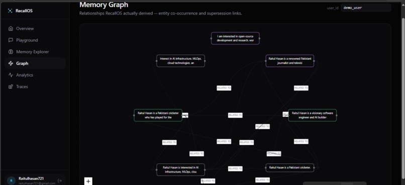 RecallOS: Local Memory Operating System for AI Agents – screenshot 14