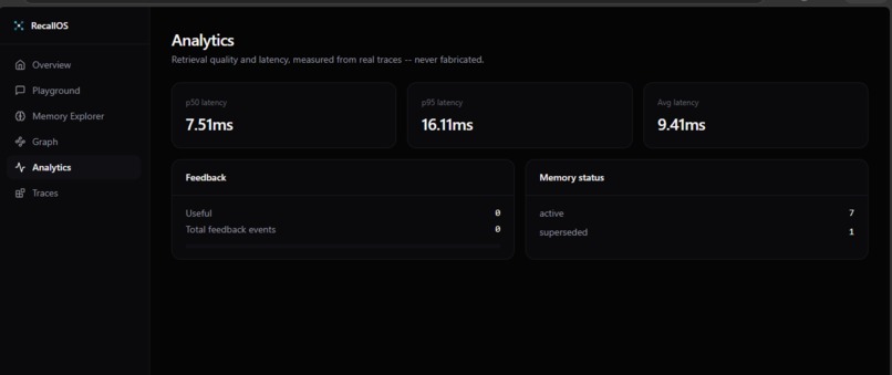 RecallOS: Local Memory Operating System for AI Agents – screenshot 15