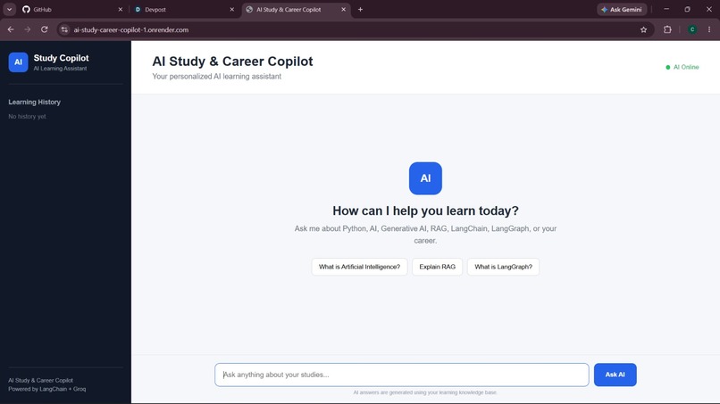 AI Study & Career Copilot – screenshot 5